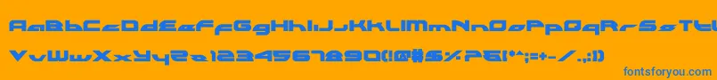 Alexlcb Font – Blue Fonts on Orange Background