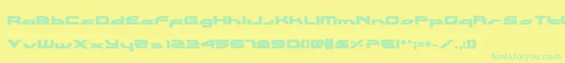 More about Alexlcb Font Alexlcb Font – Green Fonts on Yellow Background