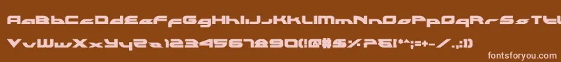 Alexlcb Font – Pink Fonts on Brown Background