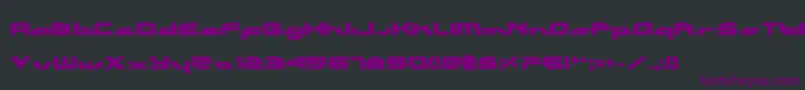 Шрифт Alexlcb – фиолетовые шрифты на чёрном фоне