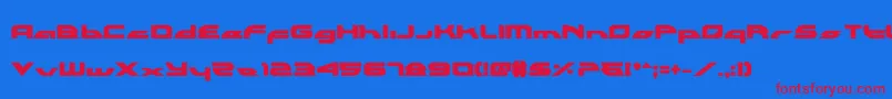 Alexlcb Font – Red Fonts on Blue Background