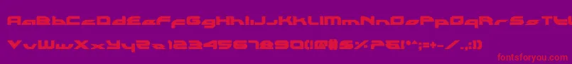 Alexlcb Font – Red Fonts on Purple Background