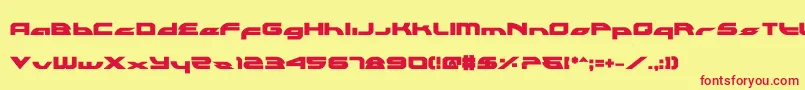 Alexlcb Font – Red Fonts on Yellow Background