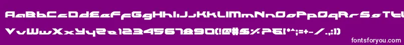 Alexlcb Font – White Fonts on Purple Background