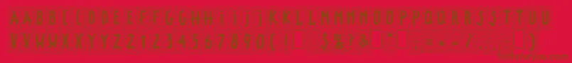 LinotypepaintitBlack Font – Brown Fonts on Red Background