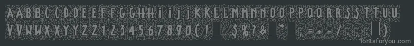 LinotypepaintitBlack Font – Gray Fonts on Black Background