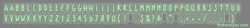 LinotypepaintitBlack-Schriftart – Grüne Schriften auf grauem Hintergrund