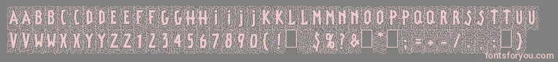 LinotypepaintitBlack Font – Pink Fonts on Gray Background