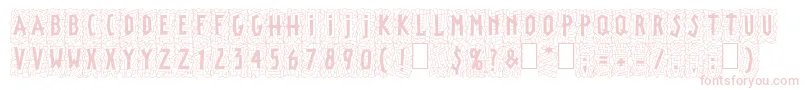 LinotypepaintitBlack-fontti – vaaleanpunaiset fontit