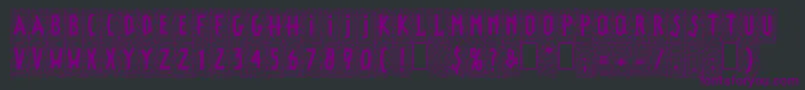 Шрифт LinotypepaintitBlack – фиолетовые шрифты на чёрном фоне