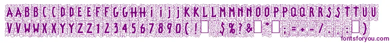 LinotypepaintitBlack Font – Purple Fonts on White Background