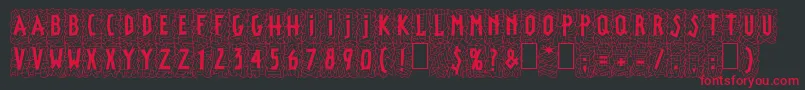 LinotypepaintitBlack Font – Red Fonts on Black Background