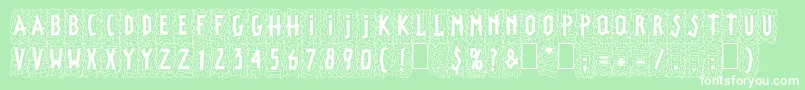 LinotypepaintitBlack Font – White Fonts on Green Background