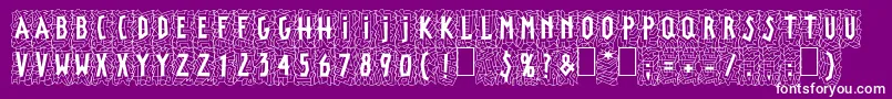LinotypepaintitBlack Font – White Fonts on Purple Background