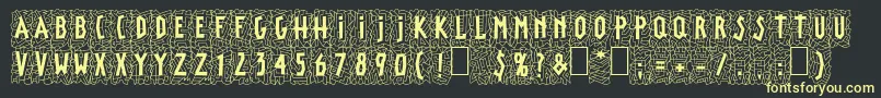 fuente LinotypepaintitBlack – Fuentes Amarillas Sobre Fondo Negro