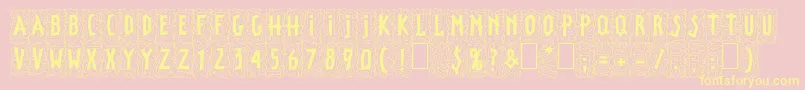 fuente LinotypepaintitBlack – Fuentes Amarillas Sobre Fondo Rosa