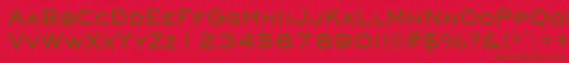 EyechartBold Font – Brown Fonts on Red Background