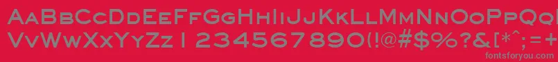 EyechartBold Font – Gray Fonts on Red Background