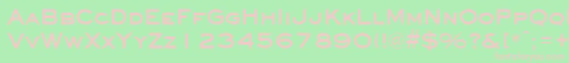 EyechartBold Font – Pink Fonts on Green Background