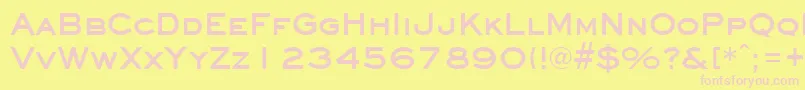 EyechartBold Font – Pink Fonts on Yellow Background