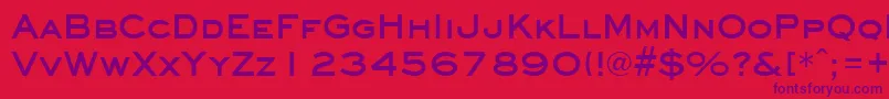 Шрифт EyechartBold – фиолетовые шрифты на красном фоне