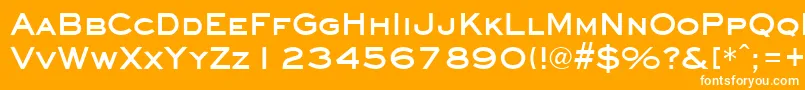 EyechartBoldフォントについての詳細 フォントEyechartBold – オレンジの背景に白い文字