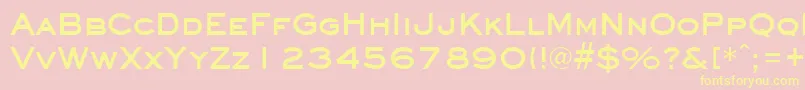 More about EyechartBold Font EyechartBold Font – Yellow Fonts on Pink Background