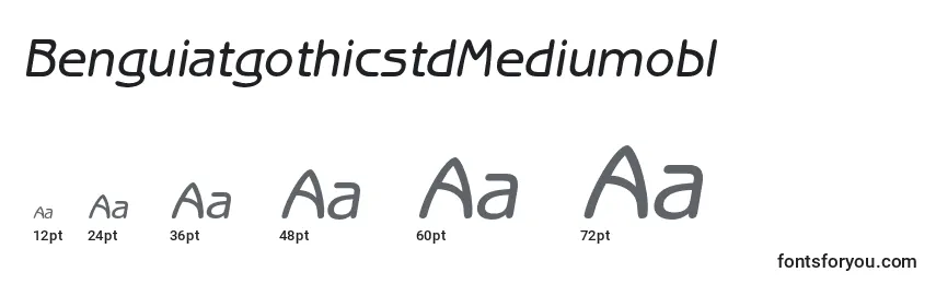 Размеры шрифта BenguiatgothicstdMediumobl