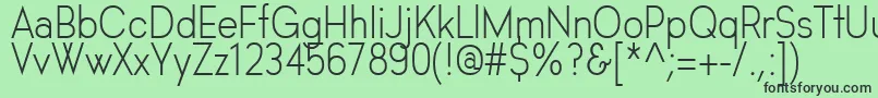 フォントHastaGrotesk – 緑の背景に黒い文字