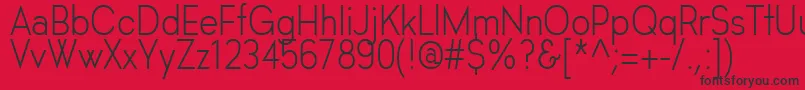 フォントHastaGrotesk – 赤い背景に黒い文字