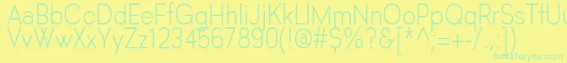 HastaGrotesk Font – Green Fonts on Yellow Background