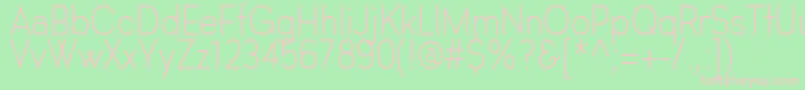 HastaGrotesk Font – Pink Fonts on Green Background