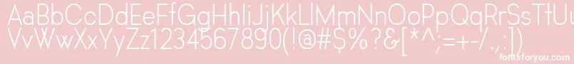 HastaGrotesk Font – White Fonts on Pink Background