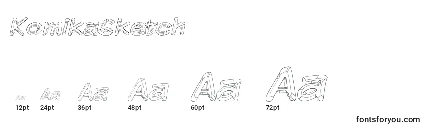KomikaSketch Font Sizes