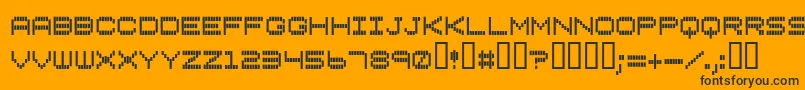 Verticaltuning Font – Black Fonts on Orange Background