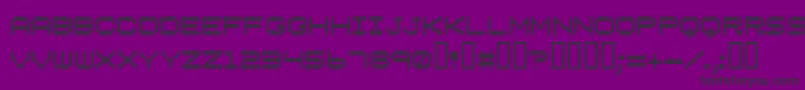 Verticaltuning-Schriftart – Schwarze Schriften auf violettem Hintergrund