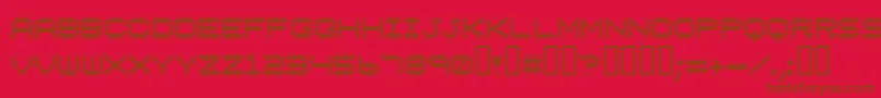 Verticaltuning Font – Brown Fonts on Red Background