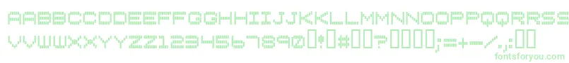 Verticaltuning Font – Green Fonts on White Background