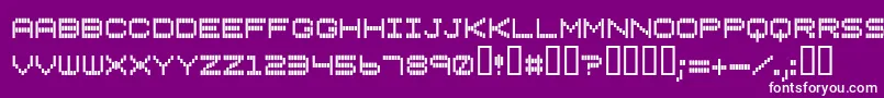 Verticaltuning Font – White Fonts on Purple Background