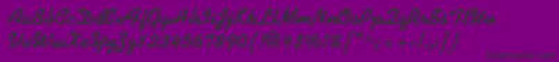 KoalaBold Font – Black Fonts on Purple Background