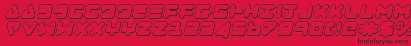 Zealotoi Font – Black Fonts on Red Background