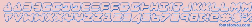 Zealotoi Font – Blue Fonts on Pink Background