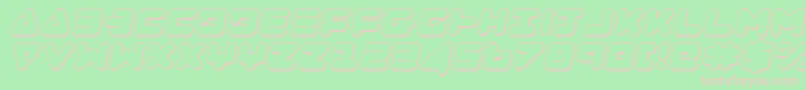 Шрифт Zealotoi – розовые шрифты на зелёном фоне