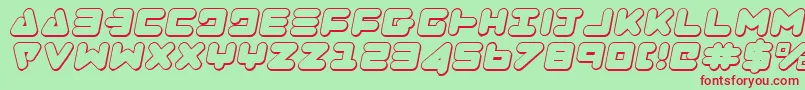 Zealotoi Font – Red Fonts on Green Background