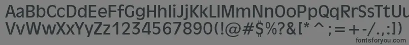 Inc901n Font – Black Fonts on Gray Background