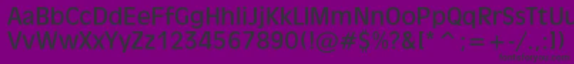 フォントInc901n – 紫の背景に黒い文字