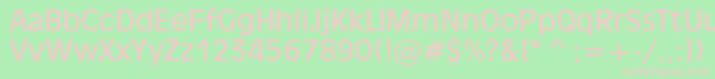 Inc901n Font – Pink Fonts on Green Background