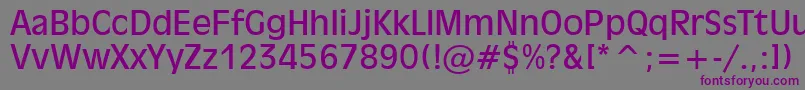 Шрифт Inc901n – фиолетовые шрифты на сером фоне