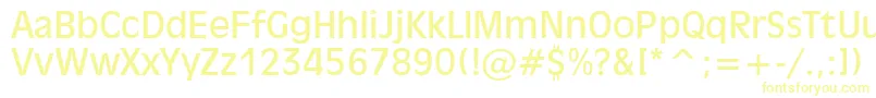 Inc901n-fontti – keltaiset fontit