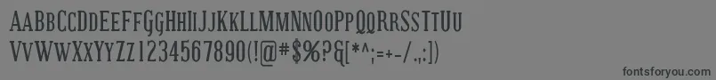 CovingtonScCondBold Font – Black Fonts on Gray Background